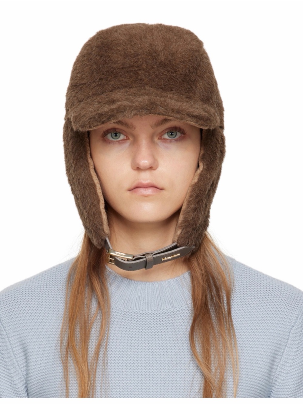 Max Mara brown Piroga cap alpaca cashmere silk blend